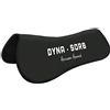 Harrison Howard Dyna-Sorb Full Shock Absorbing Memory Half Saddle Pad for Horse-Mars Black 1 (with White Print)