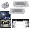 Kakulkomen 2 pz Bianco Led Numero Luce Targa ，Luci targa per auto Per Fia=t 500 500X 500L Argo Panda Grande Punto 60665239