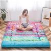 MAXYOYO, Materasso stile Futon, materasso per pavimento stile giapponese, motivo con fiori vintage, letto per ospiti arrotolabile, letto da campeggio portatile, Tatami (Bohemian B, 150 x 200 cm)