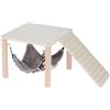 TIAKI Piattaforma per piccoli animali TIAKI con amaca - L 28 x P 28 x H 23 cm