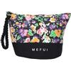 Me-Fui Borse Donna Nero Pochette con fantasia floreale a contrasto UNI