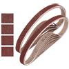 QUARKZMAN 10mm x 330mm Nastri Abrasivi, 16Pz 40/60/80/120 Grana Carta Vetrata per Levigatrice Ossido di Allumina Per Lavorazione Legno, Lucidatura Metalli, Affilatura Coltelli