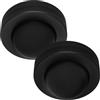 Oktaplex motion Oktaplex Jim - Set di 2 rilevatori di movimento a 360°, sensore PIR, portata di 8 m, sensore di movimento, soffitto interno nero, adatto a LED