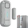 DAYTECH Allarme porta frigorifero con ritardo 1/2/3/4 minuti quando aperto finestra allarme Chiudi porte Promemoria sensore porta congelatore o campanello da 0 a 120 dB per allarme Ajar argento 1
