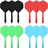 CyeeLife Dart Shaft Integrato e Alette a Forma di Ala Grande,Set di 12 (Nero,Rosso,Blu,Verde)