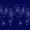 Luccika, Stalattite 5x0,7 mt 200 MaxiLed Blu con Flash Bianco Ghiaccio per Interno ed Esterno