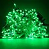 Luccika Stringa Catena di luci Natale a LED Professionale, MaxiLed da 8mm, Flash, per Giardini Negozi Bar, Esterno (Verde con Flash Bianco Ghiaccio, 10 Metri - 100 LED)
