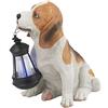 Globo LAMPADA SOLARE PER ESTERNO PLASTICA CANE MARRONE-BIANCO, 1XLED BIANCO Art. 33371