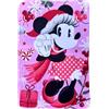 CARTOON Plaid per bambini 100 x 150 cm coperta in pile 100% morbido poliestere 210 gsm (Minnie (Natale))