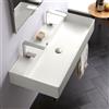 Scarabeo Teorema 2.0 lavabo doppio, 5106R100B41BK, Teorema 2.0 bianco opaco [Lavabi > Lavabi Doppi]