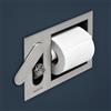 antoniolupi CARTATENSO doccetta bidet con porta carta igienica, CARTAINTENSOSA, CARTATENSO acciaio inox satinato [Rubinetteria Bagno > Bidet / Set Doccetta WC]