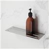 Viverso x match Flat mensola doccia La: 300 A: 3 P: 100 mm, VU6001BS, x match acciaio inox spazzolato [Accessori Bagno > Mensole Doccia]