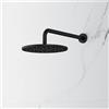 Mariner set soffione doccia in acciaio inox, rotondo, WLS3190-NO+WLS3130-NO, Arya; Kobra; Logica; Otto; Quadra; Tao; Uno nero opaco [Rubinetteria Bagno > Soffioni Doccia]