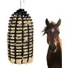 TJHDSF Rete per Fieno, Maglia Fitta Rete per Fieno Cavalli, Sacco per Mangime da 3 Kg, 90 X 40 cm, Sacco per Mangime di Alta Qualità, Resistente e Durevole, Maglia Più Larga un Drenaggio Rapido (Nero)