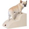 EHEYCIGA Scaletta per Cani 2 Gradini Altezza 30 cm, Scala Cane Piccoli e Gatti in Spugna per Salire su Letto e Divano, Antiscivolo Rampa per Cani con Rivestimento Rimovibile e Lavabile, Beige