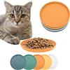 CAPASTEC Ciotola Piana 10 Pz Per Gatti E Cuccioli A Zampe Corte | Dimensioni 15x15x1.5cm. Bocca Larga Antistress. Facile Pulizia. Per Cibo Secco, Umido, Acqua. Per Gatti Cuccioli