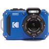 KODAK Pixpro Pack WPZ2 + 2 Batterie + 1 Scheda SD - Fotocamera Digitale Compatta 16M Pixel, Impermeabile fino a 15m, Antiurto, Video 720p, Schermo LCD 2,7 - Batteria Li-ION - Blu