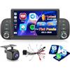 Inefala 2+64G Radio per Fiat Panda 2013-2020 Android 15 con Wireless CarPlay Android Auto, 7'' Schermo per Auto Soporta Bluetooth WIFI 26UI GPS FM EQ SWC AHD Telecamera Posteriore