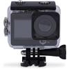 NEDIS Action Cam - Doppio Schermo - 5K@30fps - 16 MPixel - Impermeabile fino a: 30.00 m - 80 min - Wi-Fi - App disponibile per: Android/IOS - Supporti inclusi - Nero