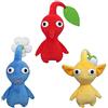 Non si applica Pikmin Peluche Giocattolo Set di 3 (Rosso / Blu / Giallo Pikmin) Altezza 6,7 ...