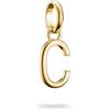 Thomas Sabo Charm Club Connect CC1209-413-39 - Ciondolo a forma di lettera C 18 carati, placcato oro riciclato 925