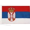 AZ FLAG Bandiera Serbia 45x30 cm Stendardo Serba Poliestere 100D Cordini