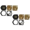 C·T·S Kit guarnizioni carburatore e membrana sostituisce Walbro D11-WJ per Husqvarna 61 394 Stihl 64/66/066 (confezione da 2)