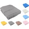 Tata Home Accappatoio con Cappuccio Unisex Adulto Uomo o Donna in Spugna di Cotone Taglia L Colore Grigio