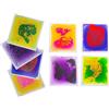 VIRTUENITY Piastrelle sensoriali liquide per pavimenti, 4 pezzi, 30 x 30 cm, per stanze sensoriali, sala giochi, aula, camera da letto e ufficio. Set da 4 pezzi.