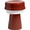 klevering & klevering - Lampada da tavolo Hat - Rosso - Porcellana