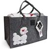 I Magazzini Sorriso PLAID_FRIEND - Borsa in feltro + plaid - DAUNEX