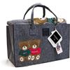 I Magazzini Sorriso PLAID_FRIEND - Borsa in feltro + plaid - DAUNEX