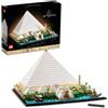 Lego Architecture Grande Piramide di Giza 21058 Blocco Giocattolo Architettur...