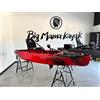 Big Mama Kayak Kayak Fishing a Pedali divisibile Big Mama Triken 330 S live, con ruote e vasca del vivo