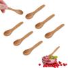 Set di 5 mini cucchiaini Piccolo, 7 cm, in legno d'ulivo, cucchiai
