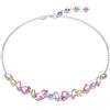 SWAROVSKI COLLANA GEMA MULTICOLORE PLACCATURA RODIO 5658398