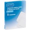 ALLIANCE HEALTHCARE IT.DIS.SpA ALVITA GARZA COMPRESSA ADESIVA STERILE IN TESSUTO NON TESSUTO ESTENSIBILE BIANCO 15X15CM 5 PEZZI