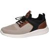 Lico Sneaker da Uomo Amaru, Beige Marrone Nero, 40 EU