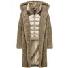 BOMBOOGIE CAPPOTTO TEDDY CON CAPPUCCIO E DAVANTINO STACCABILE DONNA