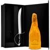 Vinuva Store Sciabola per Champagne in scatola regalo da Sabrage con bottiglia di Cà del Bosco Franciacorta 75cl
