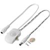 Yosoo Health Gear Interruttore luce rilevatore sensore di movimento 6V-24V, interruttore sensore PIR 5A 12V con tempo di ritardo regolabile, per illuminazione a LED, interruttore automatico PIR(bianca)