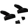 CISA 159016100, Maniglione Antipanico Fast PUSH, Verniciato Nero, Versione Componibile Senza Scrocco Centrale