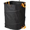 Fiskars Sacco da giardino PopUp con maniglie, Pieghevole per risparmiare spazio, Capacità: 175 L, Altezza: 70 cm, Larghezza: 50 cm, Nero/Arancione, Ergo, 1028372