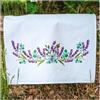VERVACO Kit Ricamo Prestampato Strofinaccio LAVANDA Panno Da Cucina Set Ricamo ca. 46 x 71 cm Set Fai Da Te Creativo Kit Hobby Creativi Adulti Casa Decor Embroidery