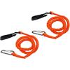 FOLOSAFENAR Corda di Sicurezza per Canoa, 2 Pezzi Accessori per Kayak universali Resistenti agli Strappi Guinzaglio per pagaia per Kayak Elastico per la Canna da Pesca