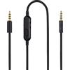 weishan G Pro X Cord, cavo di ricambio staccabile per cuffie da gioco Logitech G Pro / G433 / G233, filo intrecciato in nylon da 3,5 mm con interruttore di disattivazione in linea e regolatore del volume,