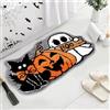 GZWY Zerbino decorativo per Halloween, con zucca, spaventoso, tappetino da bagno, fantasma, zucca, horror, decorazione di Halloween, tappetino antiscivolo per bagno, cucina, decorazione della stanza