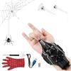 Towwoo Spider Web Shooter, Spara Ragnatele con Launcher Guanti per Bambini, Spider Web Launcher in Plastica per Cosplay