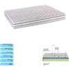 ITYHOME Materasso MEMORY alla Francese in tessuto anallergico 140x200 CM