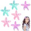 Amabro 6 Fermagli Per Capelli Con Stelle Marine, Fermaglio Per Principessa Mollette Molletta Bambino Oceano Metallo Piccola Clip Accessori Per Capelli Per Donne E Ragazze Feste Di Compleanno Natale